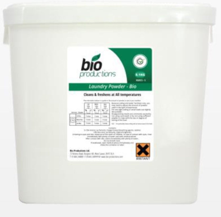 Bio Productions Bio Laundry Powder 8.1 Kilo Bucket | Grime-X