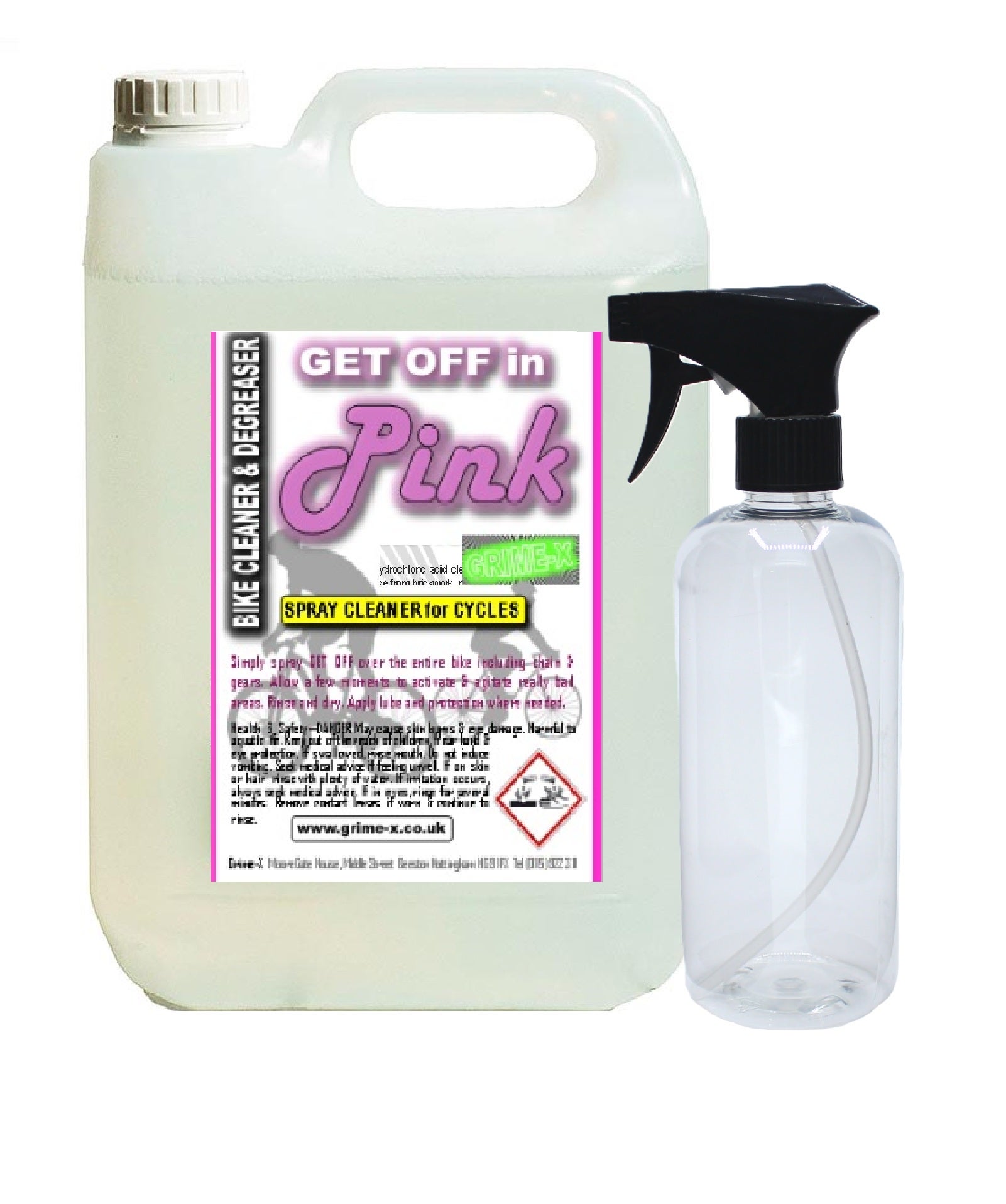 Grime-X Get Off in Pink Bike Cleaner Degreaser Grime-X